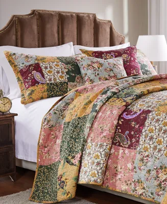 Greenland Home Fashions Antique Chic 100% Cotton Patchwork 2-Pc. Quilt, Twin
