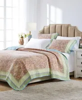 Greenland Home Fashions Palisades Pastel Quilt Set 3 Piece