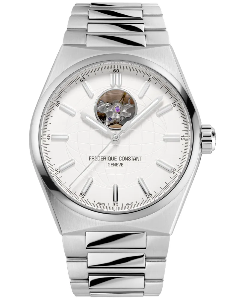 Frederique Constant Men's Swiss Automatic Highlife Stainless Steel Bracelet Watch 41mm