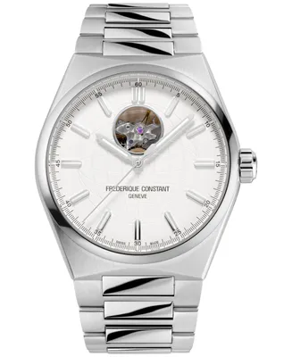 Frederique Constant Men's Swiss Automatic Highlife Stainless Steel Bracelet Watch 41mm - Silver