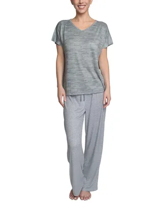 Hanes Women's Relaxed Butter-Knit Short Sleeve Pajama Set