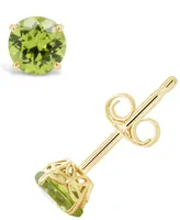 Peridot (1 ct. t.w.) Stud Earrings in 14K Yellow Gold