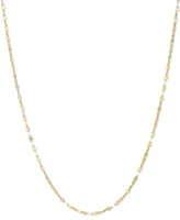 Sarah Chloe Double Link 16" Chain Necklace in 14k Gold-Plated Sterling Silver
