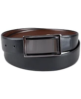 Alfani Men's Reversible Cut-Out Plaque Belt, Created for Macy's
