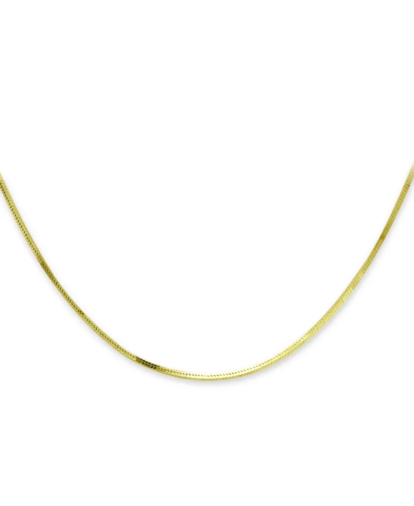 Giani Bernini Square Snake Link 16" Chain Necklace in 18k Gold-Plated Sterling Silver, Created for Macy's