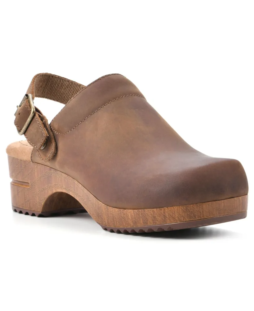 White Mountain Women's Being Slingback Platform Clogs