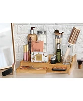Seville Classics 3-Tier Expandable Bamboo Spice Rack Cabinet Organizer