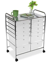 Seville Classics Multi-Use 12-Drawer Organizer Cart