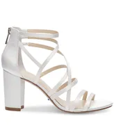 Jessica Simpson Women's Stassey Bridal Strappy Block-Heel Sandals