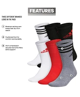 adidas Men's Athletic Cushioned Mixed Crew Socks - 6pk.