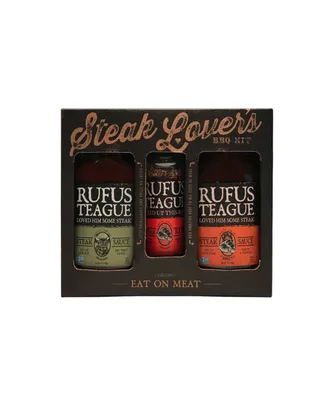 Alder Creek Gift Baskets Rufus Teague Steak Lover's Sauce Kit, Set of 3