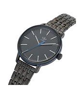 adidas Unisex Three Hand Code One Gunmetal Gray Stainless Steel Bracelet Watch 38mm