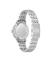 adidas Unisex Three Hand Code One Small Silver-Tone Stainless Steel Bracelet Watch 35mm