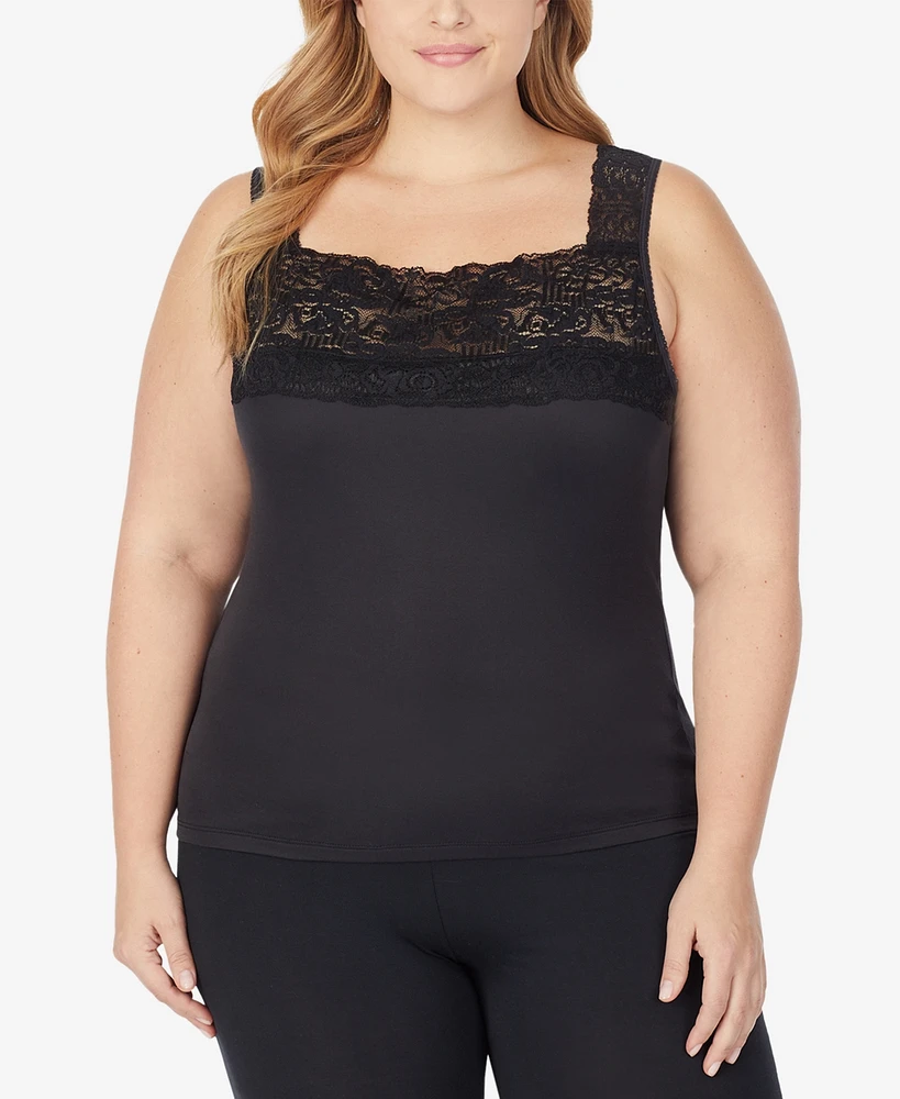 Cuddl Duds Plus SofTech Stretch Lace Detail Cami