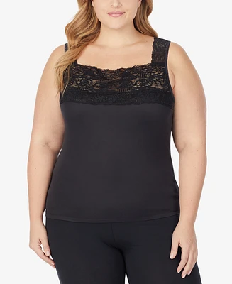 Cuddl Duds Plus SofTech Stretch Lace Detail Cami