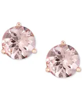 Morganite Stud Earrings (2 ct. t.w.) in 14k Rose Gold