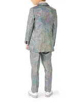 OppoSuits Toddler and Little Boys Metallic Disco Ball Party Suit, 3-Piece Set