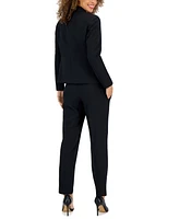 Le Suit Women's Crepe One-Button Pantsuit