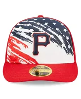 Men's New Era Red Pittsburgh Pirates 2022 4th of July Low Profile 59FIFTY Fitted Hat