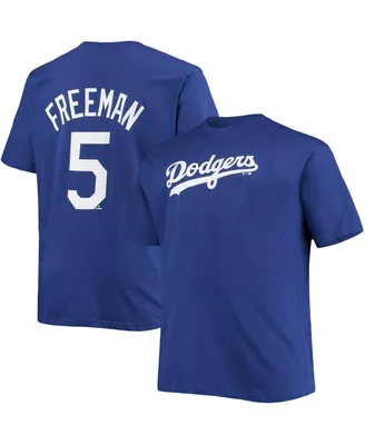 Men's Los Angeles Dodgers Freddie Freeman Nike Black Name & Number T-Shirt