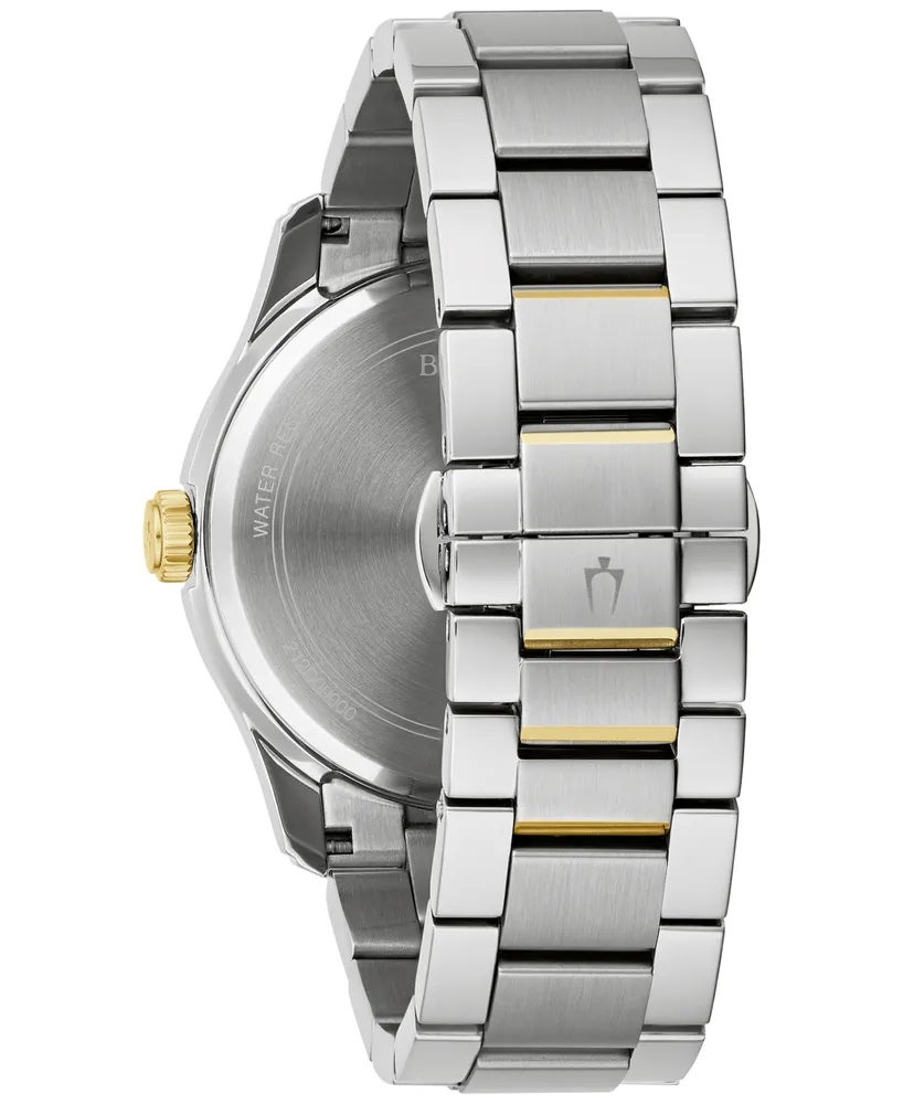 Bulova Men's Classic Wilton Two-Tone Stainless Steel Bracelet Watch 41mm - Two