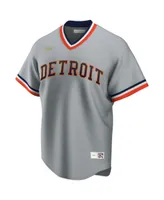 Men's Nike Gray Detroit Tigers Road Cooperstown Collection Team Jersey