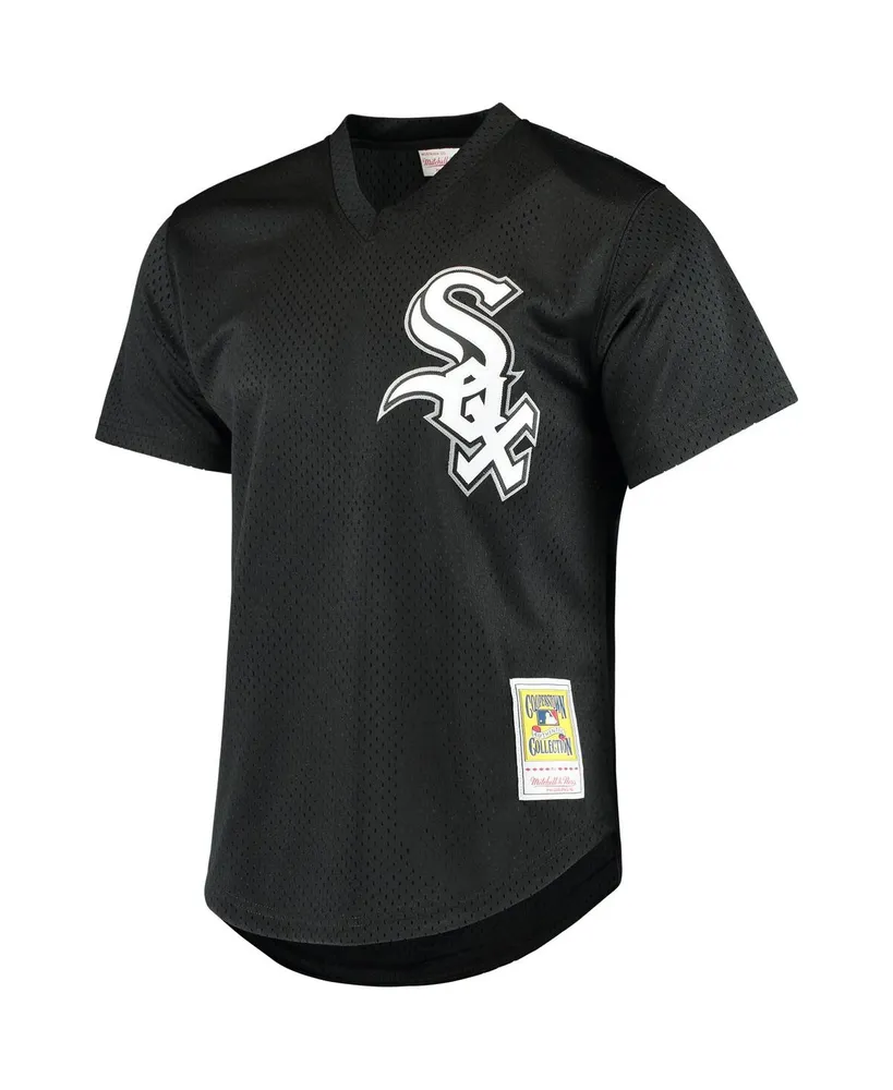 Men's Mitchell & Ness Frank Thomas Black Chicago White Sox Cooperstown Mesh Batting Practice Jersey