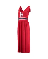 Women's G-iii 4Her by Carl Banks Red St. Louis Cardinals Game Over Maxi Dress