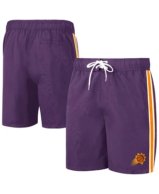 Men's G-iii Sports by Carl Banks Purple, Orange Phoenix Suns Sand Beach Volley Swim Shorts
