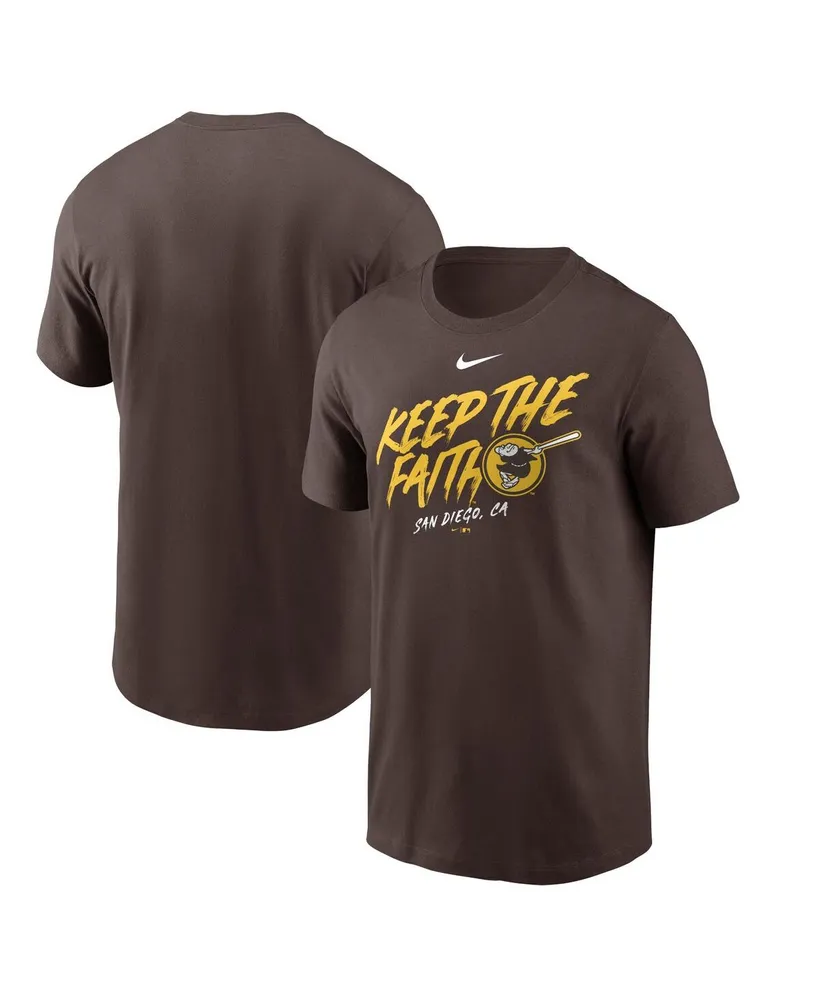 Men's Nike Heather Gray San Diego Padres Keep The Faith Local Team T-shirt