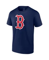 Men's Fanatics David Ortiz Navy Boston Red Sox Logo Graphic T-shirt