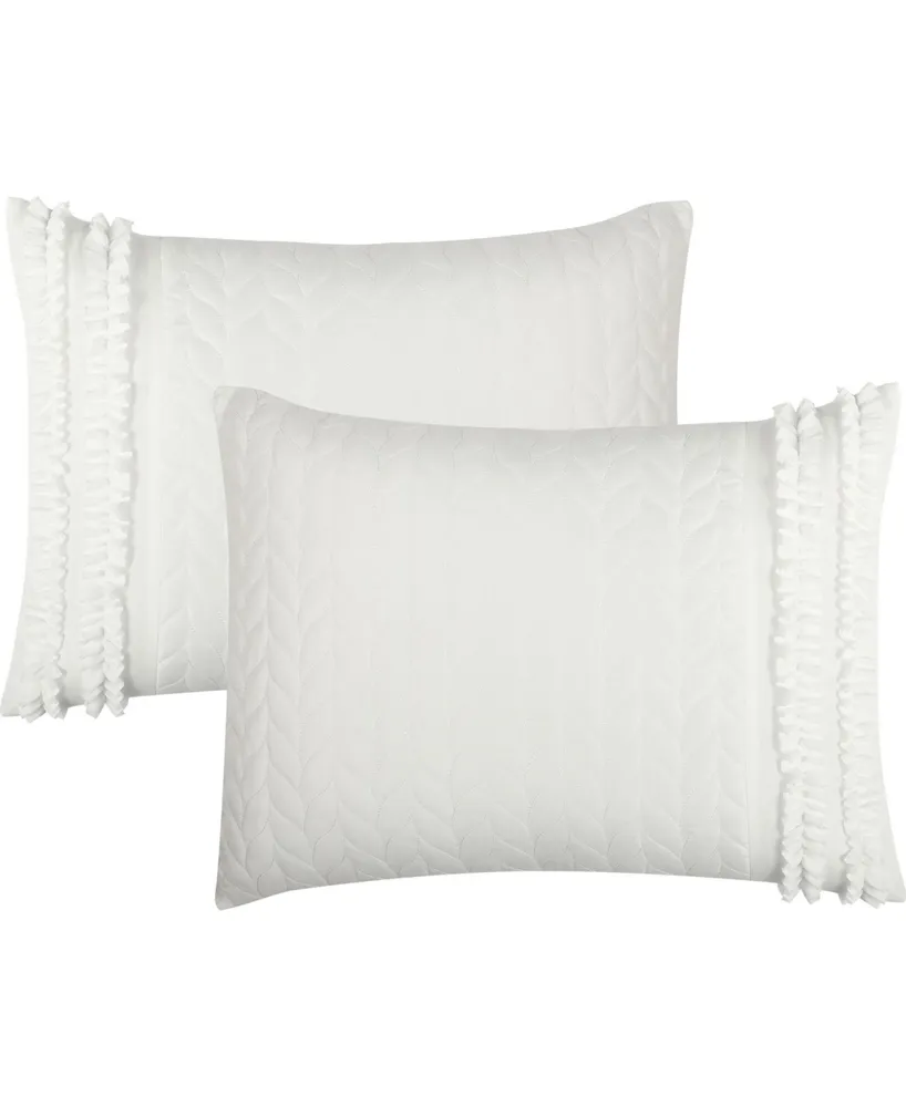 Gwen 7-Piece Comforter Set, Queen - White