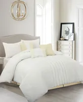 Closeout! Gwen 7-Piece Comforter Set, King - White