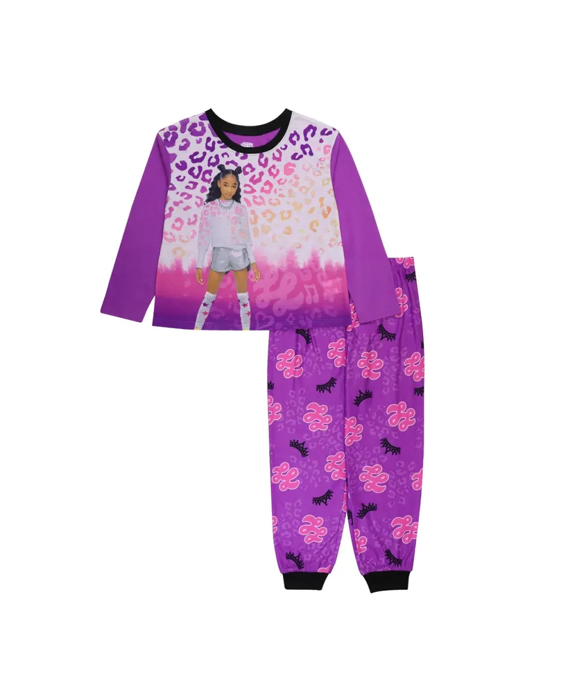 Little Girls That Girl Lay Lay T-shirt and Pajama, 2 Piece Set