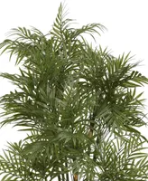 Nearly Natural 4' Artificial Plastic Parlour Palm Tree