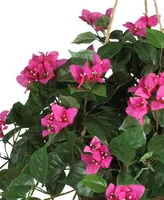 Nearly Natural Bougainvillea Hanging Basket