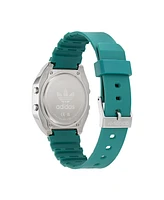 adidas Unisex Digital Two Green Resin Strap Watch 36mm