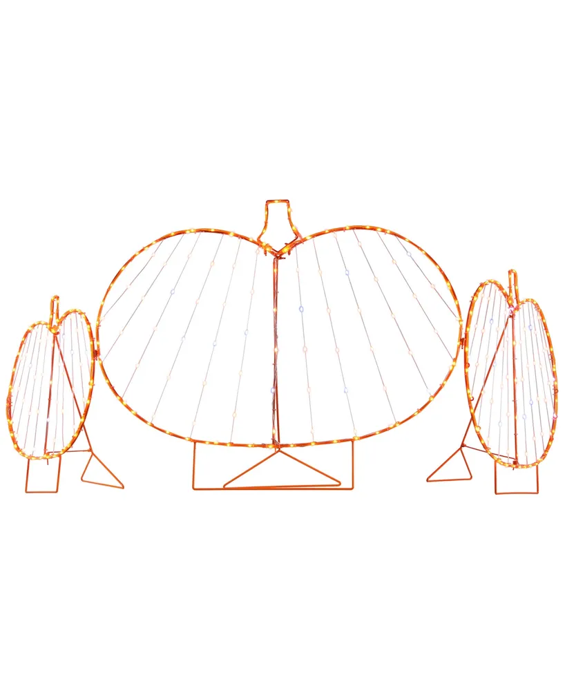 Mr. Halloween Outdoor Pumpkins with Lightshow Set, 3 Piece