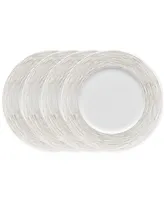 Noritake Hammock "Stripes" Rim Dinner Plates, Set of 4