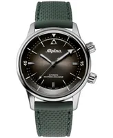 Alpina Men's Swiss Automatic Seastrong Diver Green Rubber Strap Watch 42mm