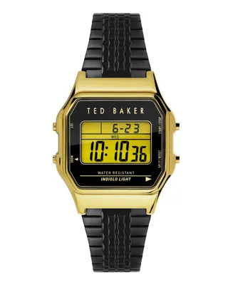 Ted Baker Unisex Ted 80's Black Stainless Steel Bracelet Watch 35.5mm