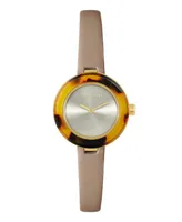 Ted Baker Women's Lenara Acetate Tan Leather Strap Watch 28mm