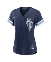 Women's Nike Andrew Benintendi Navy Kansas City Royals Connect Replica Player Jersey