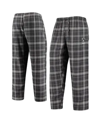 Men's Concepts Sport Charcoal, Gray Brooklyn Nets Ultimate Plaid Flannel Pajama Pants