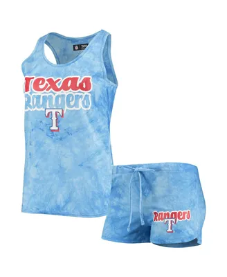 Women's Concepts Sport Royal Texas Rangers Billboard Racerback Tank Top and Shorts Set