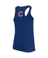 Women's Soft As A Grape Royal Chicago Cubs Plus Size Swing for the Fences Racerback Tank Top