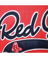 Women's Soft as a Grape Red Boston Sox Plus Side Split Pullover Hoodie