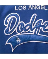 Women's Soft as a Grape Royal Los Angeles Dodgers Plus Side Split Pullover Hoodie