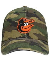 Men's '47 Brand Camo Baltimore Orioles Team Clean Up Adjustable Hat