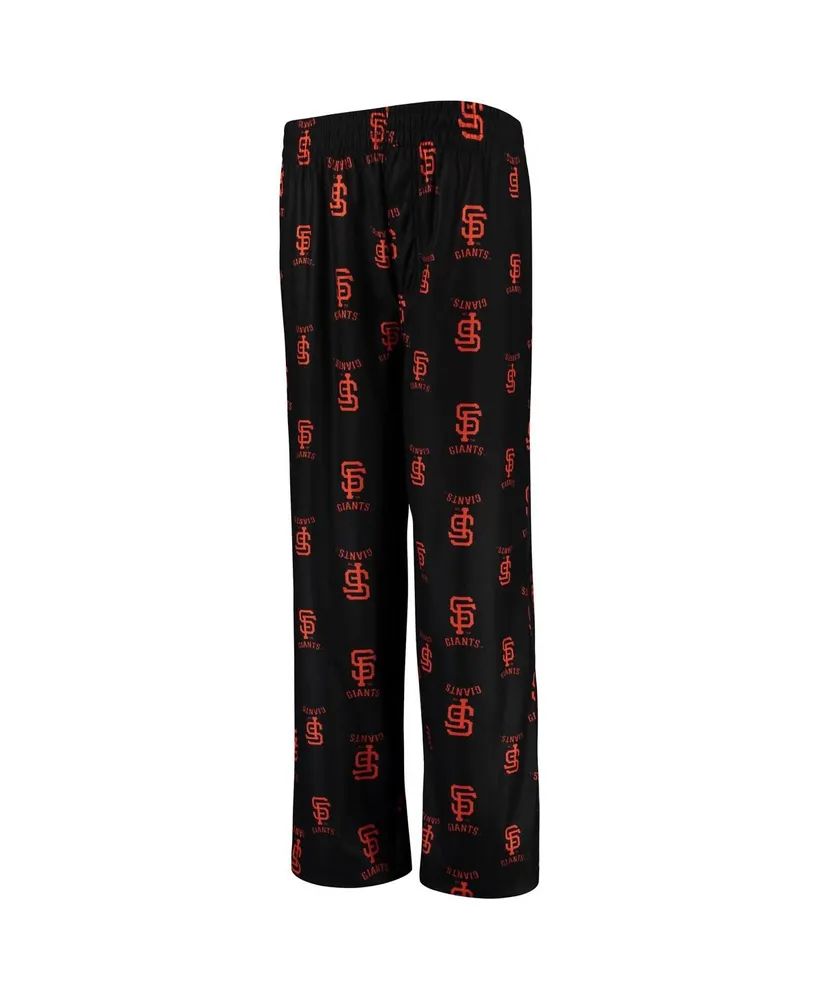 Big Boys Black San Francisco Giants Team Color Printed Logo Pants